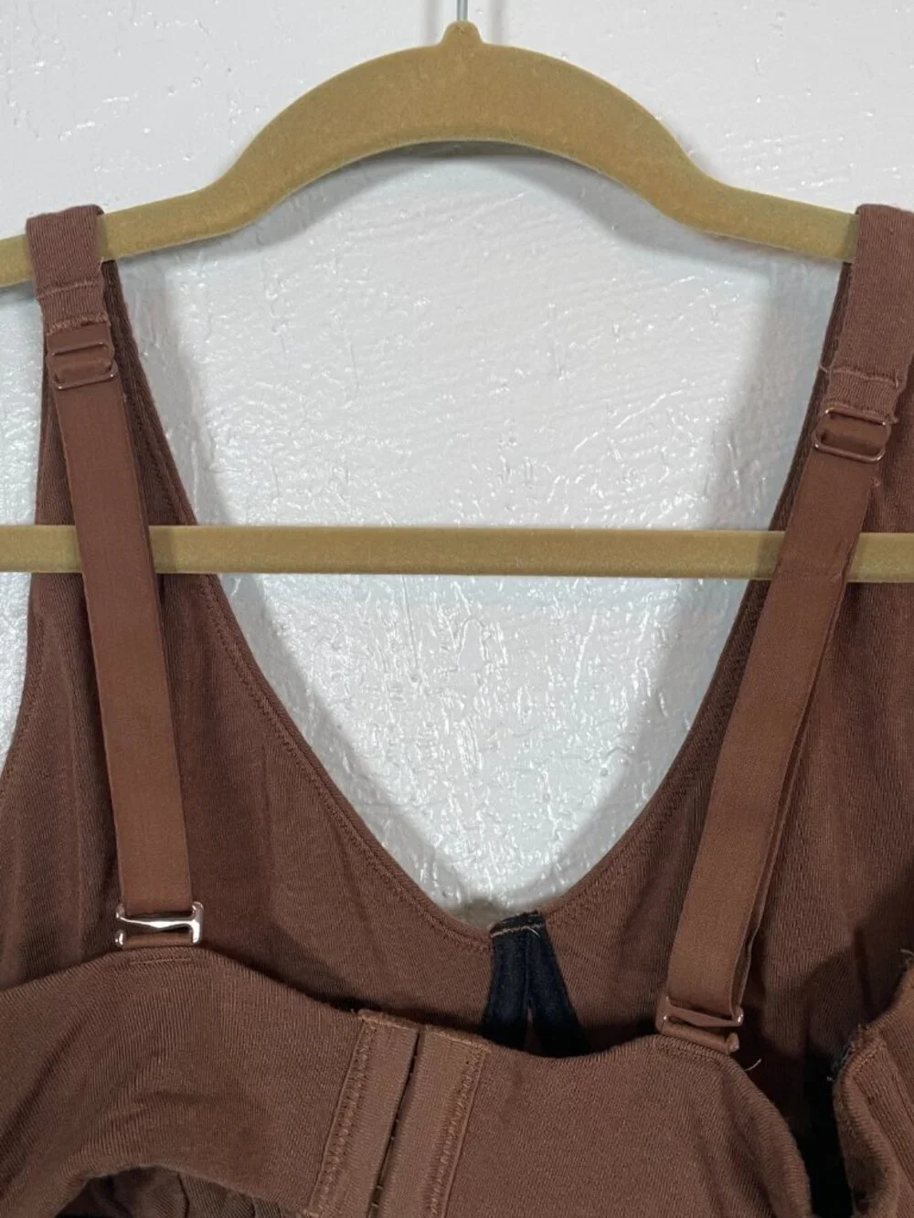 MeUndies Women L Brown Walnut Shell Longline Bralette Ultra Modal Feel Free